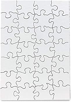 šۡ͢ʡ̤ѡ(28 Puzzle Pieces%% 8 Puzzles with Envelopes) - Hygloss Products Blank Jigsaw Puzzle - Compoz-A-Puzzle - 14cm x 20cm - 28 Pieces%