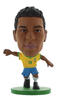 【中古】【輸入品・未使用】SoccerStarz Brazil International Figurine Blister Pack Featuring Paulinho Home Kit 輸入版 