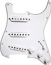 【中古】【輸入品・未使用】【 並行輸入品 】 Mighty Mite MM400W Retrofit Strat SSS ピックガード Assembly with Mighty Mite ピックアップ