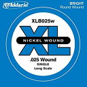 yÁzyAiEgpzy sAi z D'Addario (__I) XLB025W Nickel Wound x[XM^[ VOXgO%J}% Long Scale%J}% .025