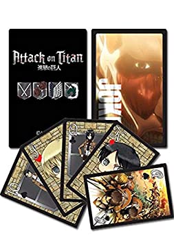 【中古】【輸入品・未使用】進撃の巨人 Attack on Titan　トランプ 紙素材 並行輸入品