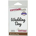 【中古】【輸入品 未使用】CottageCutz Expressions Die 3.3 ダブルクォーテ X.8 ダブルクォーテ -Wedding Day (並行輸入品)