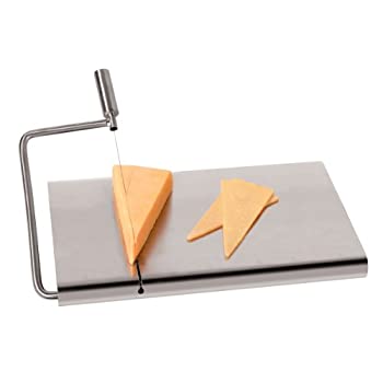 【中古】【輸入品・未使用】Oggi 7540 Stainless Steel Cheese Cutting Board with Wire by Oggi