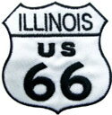 【中古】【輸入品・未使用】アイロンワッペン【Route66】 ルート66 ロゴワッペン