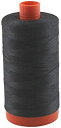【中古】【輸入品・未使用】Aurifil Thread 4241 ベリーダークグレー (ほぼブラック) コットン Mako 50wt L スプール 1300m