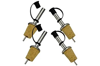 【中古】【輸入品・未使用】Southern Homewares Stainless Steel Free Flow Pourer W/Cap Wine Liquor Bottle Cork Stopper 4 Pack skymarketplus-10791403 スカイマーケットプラス パッケージ画像