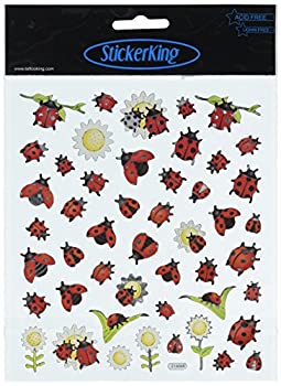 【中古】【輸入品 未使用】Multicolored Stickers-Ladybugs Sunflowers (並行輸入品)