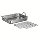 【中古】【輸入品・未使用】Tramontina 80203/004DS Gourmet Prima 15-Inch Rectangular Roasting Pan with Basting Grill%カンマ% Medium%カンマ% Stainless Steel by Tramontina|詳細画像