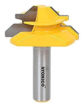 【中古】【輸入品・未使用】Yonico 15127 Medium Lock Miter Router Bit with 45-Degree 3/4-Inch Stock 1/2-Inch Shank by Yonico