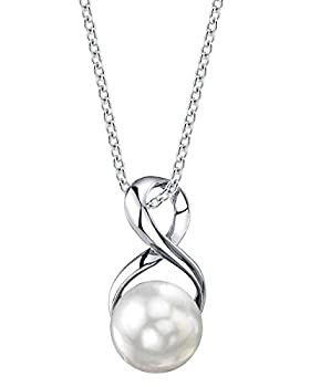 【中古】【輸入品・未使用】The Pearl Source レディーズ 淡水養殖真珠インフィニティペンダント 白 【中古】【輸入品・未使用】The Pearl Source レディーズ 淡水養殖真珠インフィニティペンダント 白