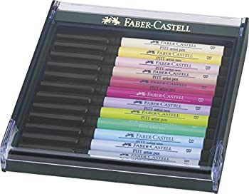 yÁzyAiEgpzFaber-Castell 267420 Pastel Tones Pitt Brush Pen (Pack of 12)