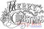 šۡ͢ʡ̤ѡDeep Red Cling Stamp 3%֥륯%X2%֥륯%-Vintage Merry Christmas (¹͢)