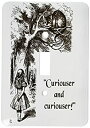 【中古】【輸入品・未使用】3drose LSP _ 193785?_ 1?Curiouser and Curiouser???Alice in Wonderland Lewis Carroll Quote???Single切り替えスイッチ