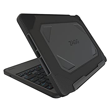 【中古】【輸入品・未使用】ZAGG 丈夫なブックケース ヒンジ付き 取り外し可能なバックライトキーボー..