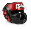 【中古】【輸入品・未使用】Fairtex ヘッドギア ヘッドガード スーパースパーリング HG3 HG10 HG13 対角ビジョン ムエタイ ボクシング キックボクシング (HG13 ブラック/レ