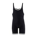 【中古】【輸入品・未使用】(Large%カンマ% Black/White) - Matman Wrestling 83 Singlet