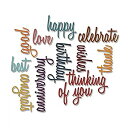 【中古】【輸入品・未使用】Sizzix Thinlits Dies 13/Pkg By Tim Holtz-Celebration Script Words b...