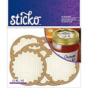 【中古】【輸入品・未使用】Sticko Label Stickers-Burlap Mason Jar Labels (並行輸入品)