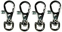【中古】【輸入品・未使用】Swivel Snap Hook 4/Pkg- (並行輸入品)