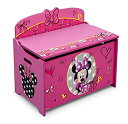 【中古】【輸入品・未使用】Delta Children Deluxe Toy Box%カンマ% Disney Minnie Mouse by Delta Children [並行輸入品]