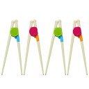 【中古】【輸入品・未使用】Miraclekoo Training Chopsticks for Children%カンマ%4 Pair by Miraclekoo