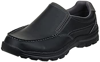 【中古】【輸入品・未使用】Skechers Men's Braver Rayland Slip-On Loafer%カンマ%Black Leather%カンマ%8 M US