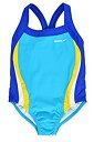 【中古】【輸入品・未使用】Speedo 大きい女の子用 ユースサイズ 無地を継ぎ合わせた クロスバック ワンピース型水着 5