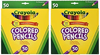 【中古】【輸入品 未使用】Crayola 50ct Long Colored Pencils (Pack of 2) by Crayola 並行輸入品