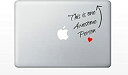 【中古】【輸入品・未使用】MacBook 対応 アートステッカー %ダブルクォーテ%this is one awesome person%ダブルクォーテ% decal sticker pro air (11%カンマ% 13%カンマ% 15 or 17 インチ a