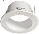 【中古】【輸入品・未使用】Elco Lighting EL622KW 6 Sloped Phenolic Baffle with Adjustable Socket Holder Bracket - EL622K by Elco Lighting(2)