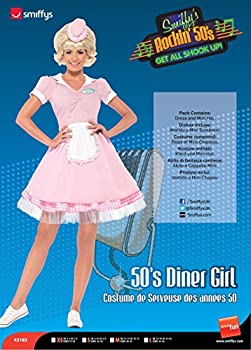yÁzyAiEgpz50's Diner Girl Adult Costume 50̃_Ci[K[lpRX`[nEBTCYFMedium (10-12)
