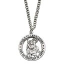 【中古】【輸入品・未使用】聖クリストファーとゴーユアウェイインセーフティーネックレス 18インチチェーン ギフトボックス入り
