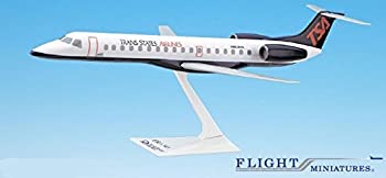 楽天スカイマーケットプラス【中古】【輸入品・未使用】[フライト ミニチュア]Flight Miniatures Trans States Airlines RJ145 Airplane Miniature Model Plastic Snap Fit 1:100 [並行輸入品]