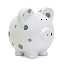 【中古】【輸入品・未使用】Child to Cherish Large Pig White with Polka Dot Toy Bank%カンマ% Grey by Child to Cherish [並行輸入品]