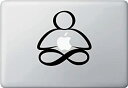 【中古】【輸入品・未使用】MacBook 対応 アートステッカー あぐらをかく%ダブルクォーテ%無限%ダブルクォーテ% %ダブルクォーテ%Lotus Posit...