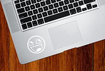 楽天スカイマーケットプラス【中古】【輸入品・未使用】MacBook 対応 アートステッカー エピック笑顔 ％ダブルクォーテ％Awesome Face Epic Smiley％ダブルクォーテ％ - Trackpad / Keyboard 並行輸入品 White