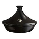 【中古】【輸入品・未使用】Emile Henry 32 x 32 x 23 cm Tagine Pot%カンマ% Charcoal