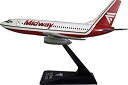 【中古】【輸入品・未使用】Midway (84-93) ボーイング 737-200 飛行機 ミニチュアモデル プラスチックスナップ フィット 1:180 部品番...