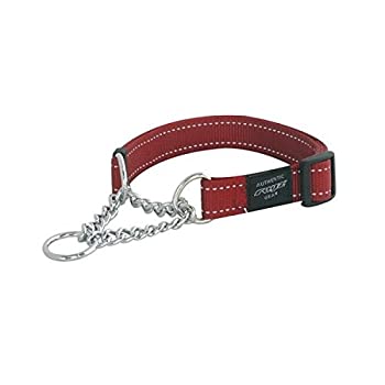 【中古】【輸入品・未使用】ROGZ(ログズ) UTILITY 犬用ハーフチェーン首輪 中型犬 (L%カンマ% レッド) ..