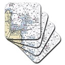 【中古】【輸入品・未使用】(set-of-8-Soft) - 3dRose cst_204893_2 Print of Rockport Maine Nauti...