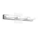 【中古】【輸入品・未使用】mirrea 18インチ モダン LED バニティライト 3ライト ステンレススチールとアクリル 16W コールドホワイト 5000K(2)