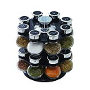 【中古】【輸入品 未使用】Kamenstein Ellington 16-Jar Revolving Spice Rack with Free Spice Refills for 5 Years by Kamenstein