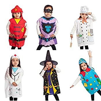šۡ͢ʡ̤ѡIQ Toys 6 pcs Dress up Costumes 1 Fireman 2 Gotham 3 Cook 4 Nurse 5 Clown 6 Witch 141¹͢