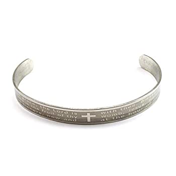 【中古】【輸入品・未使用】RosaryMart Hail Mary 祈り カフブレスレット 【中古】【輸入品・未使用】RosaryMart Hail Mary 祈り カフブレスレット