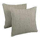 【中古】【輸入品・未使用】Blazing Needles 20-inch Woven Look Rope Corded Pillow ( Set of Two ...