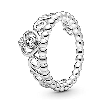 【中古】【輸入品・未使用】Pandora Jewelry プリンセス ティアラ クラウン キュービックジルコニア リ..