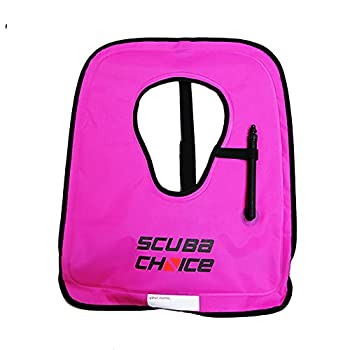 【中古】【輸入品・未使用】スキューバチョイス 大人用シュノーケリングベスト パープル 名前記入欄付き XL