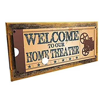 【中古】【輸入品・未使用】ホームシアター装飾メタルサイン 7%ダブルクォーテ%x17%ダブルクォーテ% Framed 20060F