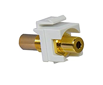 【中古】【輸入品・未使用】On-Q/Legrand WP1215WH Stereo Coupler Insert%カンマ% 3.5 mm%カンマ% White [並行輸入品]