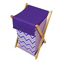 【中古】【輸入品・未使用】Bacati Mix and Match Zigzag Hamper%カンマ% Purple by Bacati